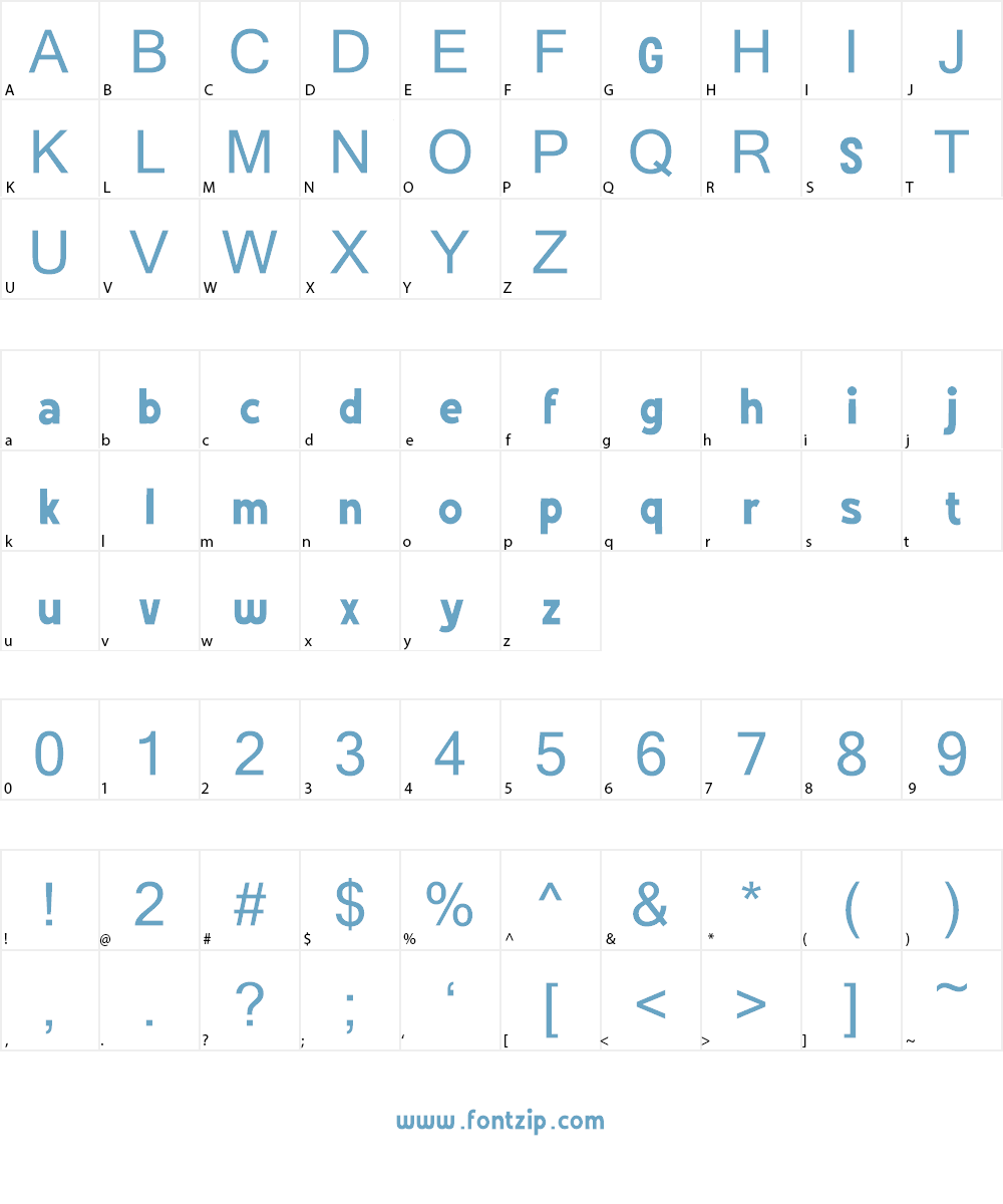 Grotes Sans DEMO Font Character